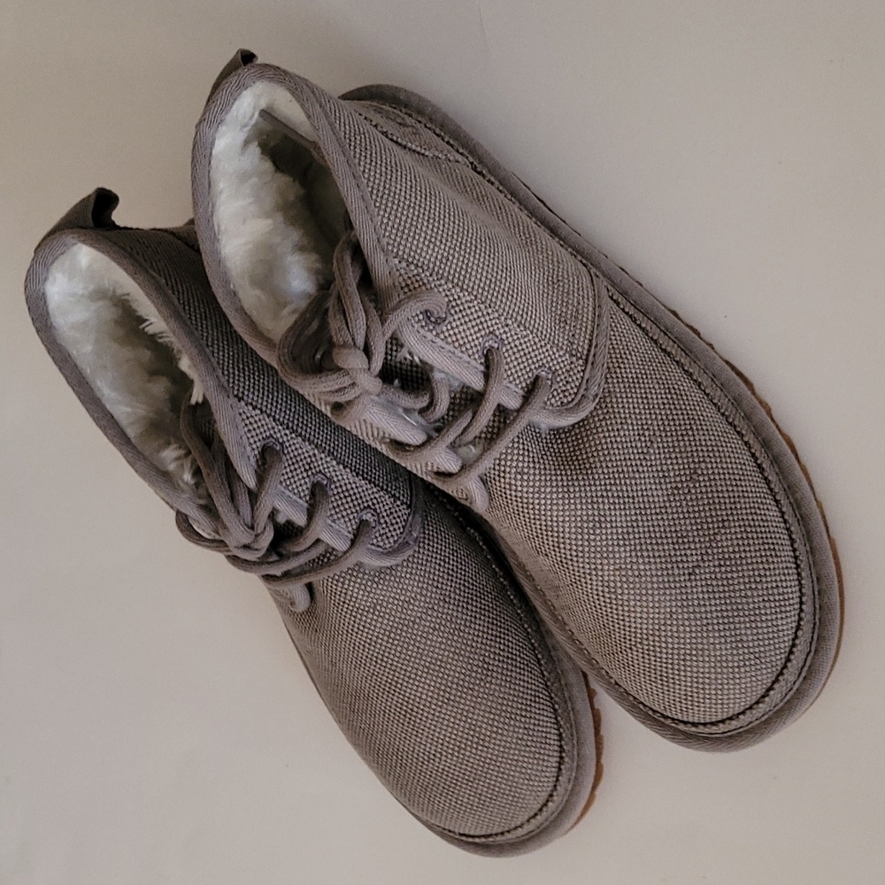 UGG NEUMEL Tencel Gray Ankle Booties - Picture 15 of 16